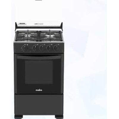 COCINA A GAS 21.5" 4 QUEMADORES NEGRO