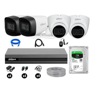 KIT TIOC 4 CAMARAS/AUDIO