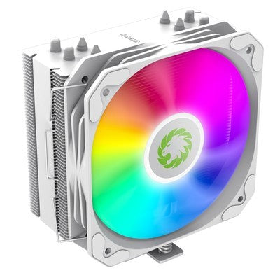 COOLER CPU GAMEMAX SIGMA 540 ARGB WH 130MM 4 TUBOS TERMICOS INTEL LGA 1700/1200/115X Y AMD AM4 AURA SYN 5V3PIN GARANTIA 12 MESES