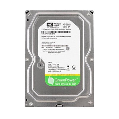 DISCO DURO WD GREEN 1TB PULL 3.5" 7200RPM 64MB SATA 6GB/S WD10EURX-P GARANTIA 12 MESES
