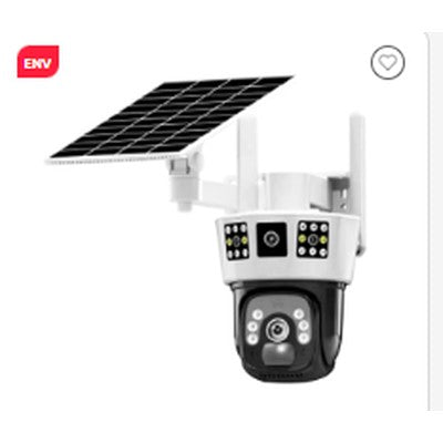 CÁMARA DE SEGURIDAD ENV SOLAR VIEW IP CAMERA DUAL LENS SOLAR PANEL
