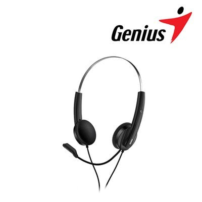 HEADPHONE GENIUS HS-220U CON MICROFONO BLACK USB-A - 31710020402