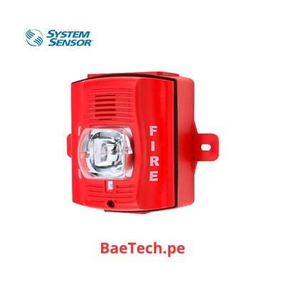 LUZ ESTROBO CON SIRENA DE PARED 12/24 VOLT