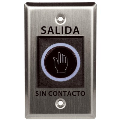 BOTON DE SALIDA METALICO NO TOUCH / SIN CONTACTO
