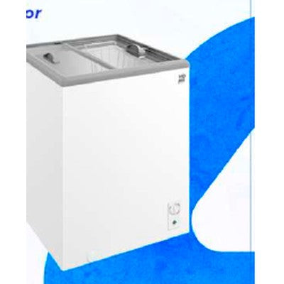 CONGELADOR DUAL EXHIBIDOR TAPA VIDRIO 102 LITROS