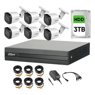 KIT 6 CÁMARAS CON AUDIO 5MP