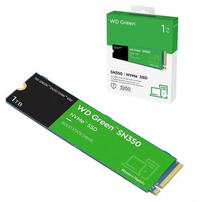 DISCO SOLIDO WESTERN DIGITAL 1TB SSD INTERNO M.2 GREEN SN350 NVME 3.0X4 WDS100T2G0C - WDS100T2G0CW