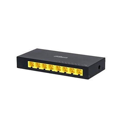 SWITCH DAHUA 8 PUERTOS GIGABIT PLUG & PLAY DH-PFS3008-8GT-L GARANTIA 12 MESES