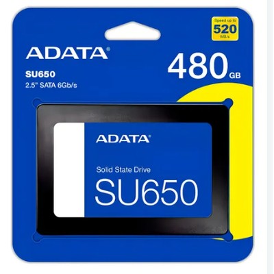 DISCO SSD 2.5 ADATA U650 NAND 3D SATA 6 ADSSDU650SAT480