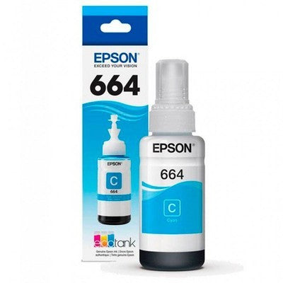 TINTA EPSON 664 70ML CYAN IMPR L200 L110 L210 L350 L355 L555