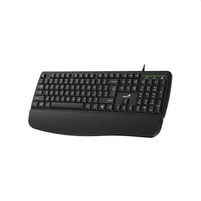 TECLADO GENIUS KB-123 NEGRO USB REPOSAMANOS WIN 11 MAC OS X 10.8 – 091163263289 – 31300021401
