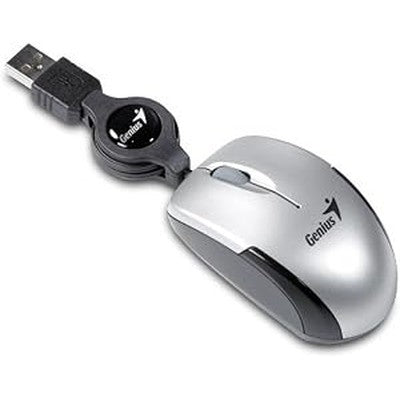 MOUSE GENIUS MICRO TRAVELER SILVER 1200 DPI 3 BOT. USB GARANTIA 12 MESES