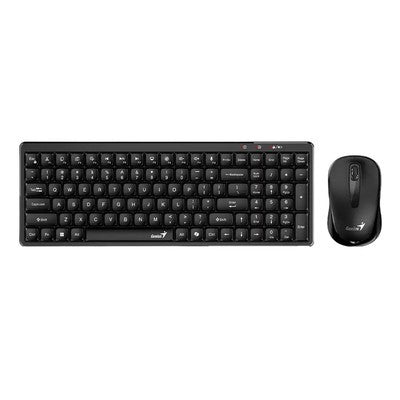 KIT GENIUS TECL. + MOUSE LUXEMATE Q8100 SP INALAMBRICO COPILOT AI / 3 BOT. DPI 1200 INCL. PILA AA*2 NEGRO GARANTIA 12 MESES