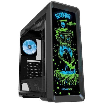 CASE GAMEMAX ROCKSTAR 1 ATX USB 2.0/3.0 FAN POST. 1*12CM ARGB, VIDRIO TEMP LATE. Y FRONT  + TIRA ARGB, CONTROLADOR HUB GARANTIA 12 MESES