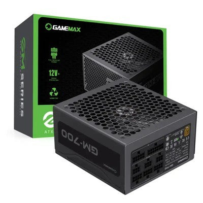 FUENTE DE PODER GAMEMAX 700W GM-700B BK MODULAR 80+ BRONCE FAN 14CM 100-240V GARANTIA 12 MESES