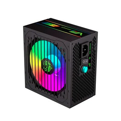 FUENTE DE PODER GAMEMAX 600W VP-600-RGB-M BK SEMI-MODULAR 80+ BRONZE FAN 12CM RGB MODO ECO 100-240V GARANTIA 12 MESES