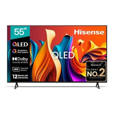 SMART TV HISENSE 55" QLED 4K UHD OS VIDAA U9 HDR 10+, DOLBY VISION/ATMOS 55Q6QV GARANTIA 24 MESES