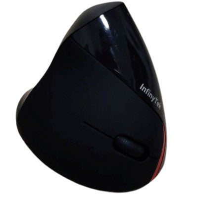 MOUSE INFINYTEK M104 BLACK CAJA NEGRA & TOMATE - M104