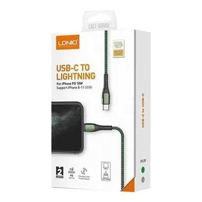 CABLE LDNIO LC112 2M 30W TC-IPH - CORDÓN GREY/GREEN