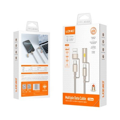 CABLE LDNIO LC18 1.2M 4EN1 TC-IPH + TC-CIGARRETE