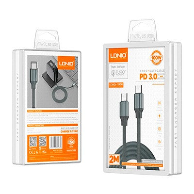 CABLE LDNIO LC442C 2M 100W TC-TC - CORDÓN GREY