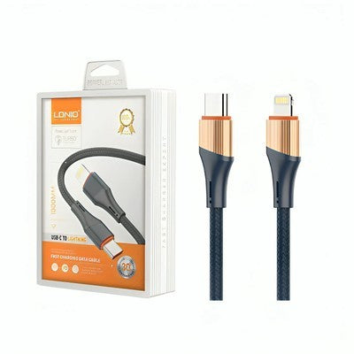 CABLE LDNIO LC632I 2M 30W PD-IPH - CORDÓN GREY