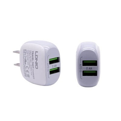 CARGADOR LDNIO A2218 12W 2P USB + CAB  USB-V8