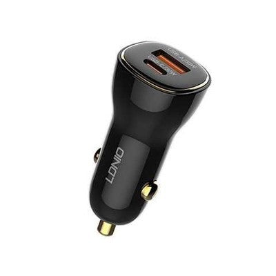 CARGADOR VEH. LDNIO C103 60W 2P PD+USB + CAB TC-TC