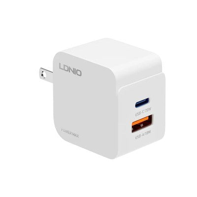 CARGADOR LDNIO Q2 33W 2P PD + USB + CAB TC-IPH WHITE