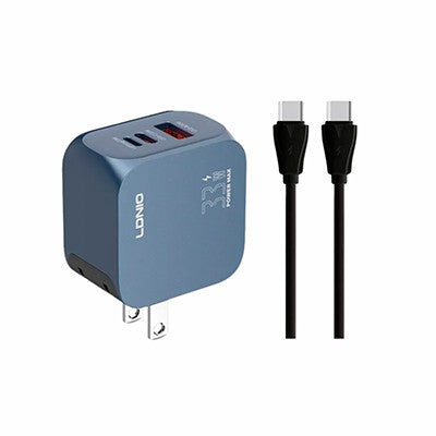 CARGADOR LDNIO Q5 GAN 33W  + CABLE TC-TC +.