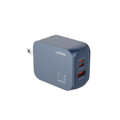 CARGADOR LDNIO Q6 GAN 45W  + CABLE TC-IPH