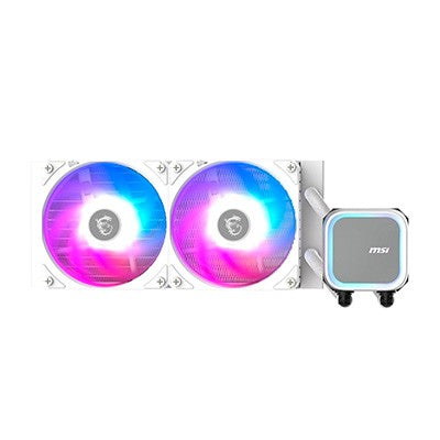 VENTILADOR PARA PROCESADOR MSI MAG CORELIQUID A13 240 2X RGB 36MM WHITE - 306-7ZWCA21-L80