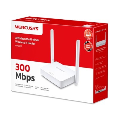 ROUTER MERCUSYS MW301R 300MBPS 3 PUERTOS ANT. 2*5DBI GARANTIA 12 MESES