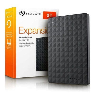 DISCO EXTERNO SEAGATE EXPANSION 2TB 2.5" USB 3.0 120MB/S WINDOWS MACOS STGX2000400 GARANTIA 12 MESES