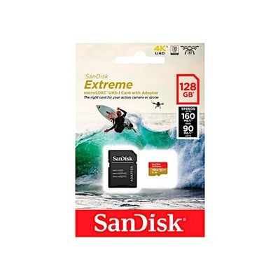 MEMORIA MICRO SD SANDISK 128GB EXTREME UHS-I MICROSDXC - SDSQXAA-128G-GN6MA