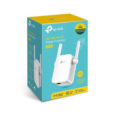 EXTENSOR DE RANGO WIFI TP-LINK RE205 AC750 5G 2 ANTENAS