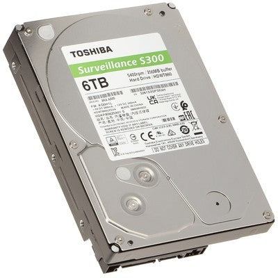 DISCO DURO 6TB SATA TOSHIBA 3.5" 5400RPM S300 SURVEILLANCE - HDWT860ZSVA