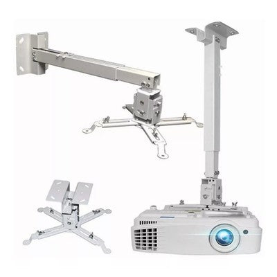 SOPORTE PARA PROYECTOR DE PARED O TECHO AJUSTE DE ALTURA, COMPATIBILIDAD UNIVERSAL, MATERIAL ACERO GARANTIA 12 MESES