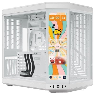 CASE GAMER HYTE HYTE CS CS-HYTE-Y70TTI-WW Y70 TOUCH INFINITE MTOWER ATX TG SNOW WHITE RETAIL CS 287667 CS-HYTE-Y70TTI-WW