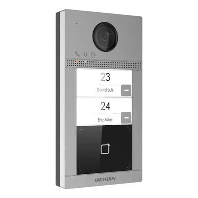 PLACA VIDEOPORTERO IP 2 BOTONES 2DA GEN DS-KV8213-WME1