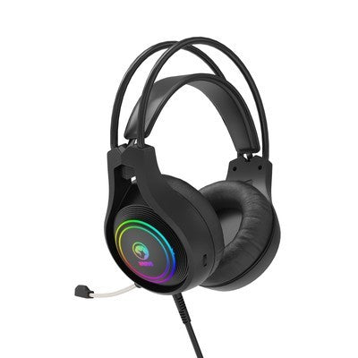 HEADPHONE MARVO HG8921 TACTIC 30 BK INTERFAZ USB, RGB ESTATICO, MICROFONO GARANTIA 12 MESES
