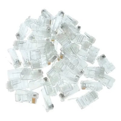 CONECTOR RJ45 CAT 6 FUNDA 100 UNIDADES