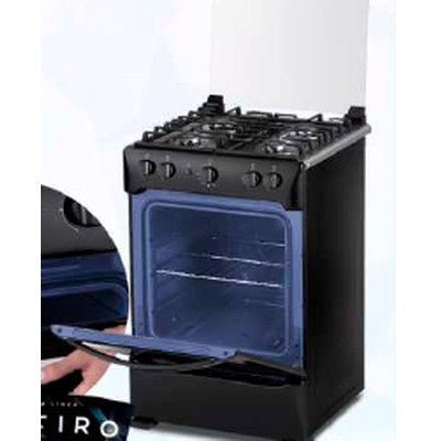 COCINA A GAS 24" 4 QUEMADORES + GRILL