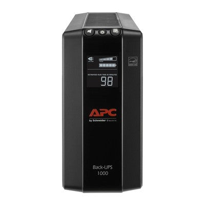 UPS 1000VA/600W APC BX1000M-LM60 LCD 8 TOMAS NEMA 5-15R (4 RESPALDO Y 4 PROTECCION) LCD DE ESTADO BATERIA 12V/10.5AH GARANTIA 12 MESES