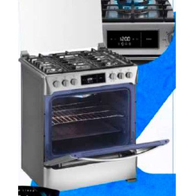 COCINA A GAS 30" PANEL DIGITAL 5 QUEMADORES + GRILL
