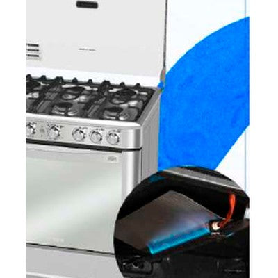 COCINA A GAS 30" 6 QUEMADORES + GRILL
