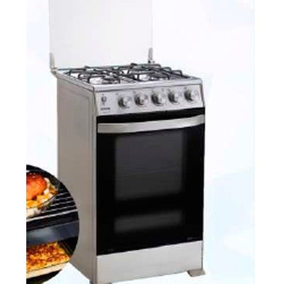 COCINA A GAS 21" 4 QUEMADORES + GRILL