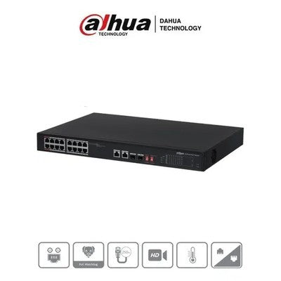 SWITCH POE 18 PUERTOS 10/100