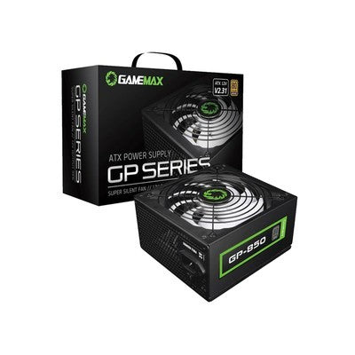 FUENTE DE PODER GAMEMAX 850W GP-850B BK 80 + BRONCE DC-DC DUAL FAN 14 CM 100-240V GARANTIA 12 MESES
