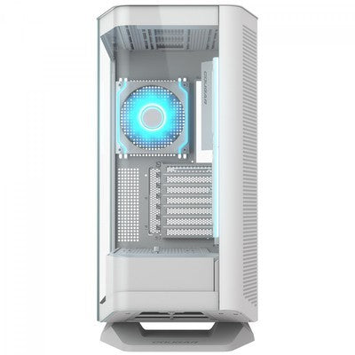 CASE GAMER COUGAR FV270 RGB WHITE MID TOWER E-ATX CASE, 420MM GPU SUPPORTED, BUILD-IN ARGB PWM FANS, BREATHE STREAMS, PRISM OF LIGHT, RGB HUB, FILTER GUARD, TOOL-LESS BRACKET, COMPATIBLE WITH REVERSE CABLE/CONNECTOR MOTHERBOARD - 192554007762 – FV270 RGB
